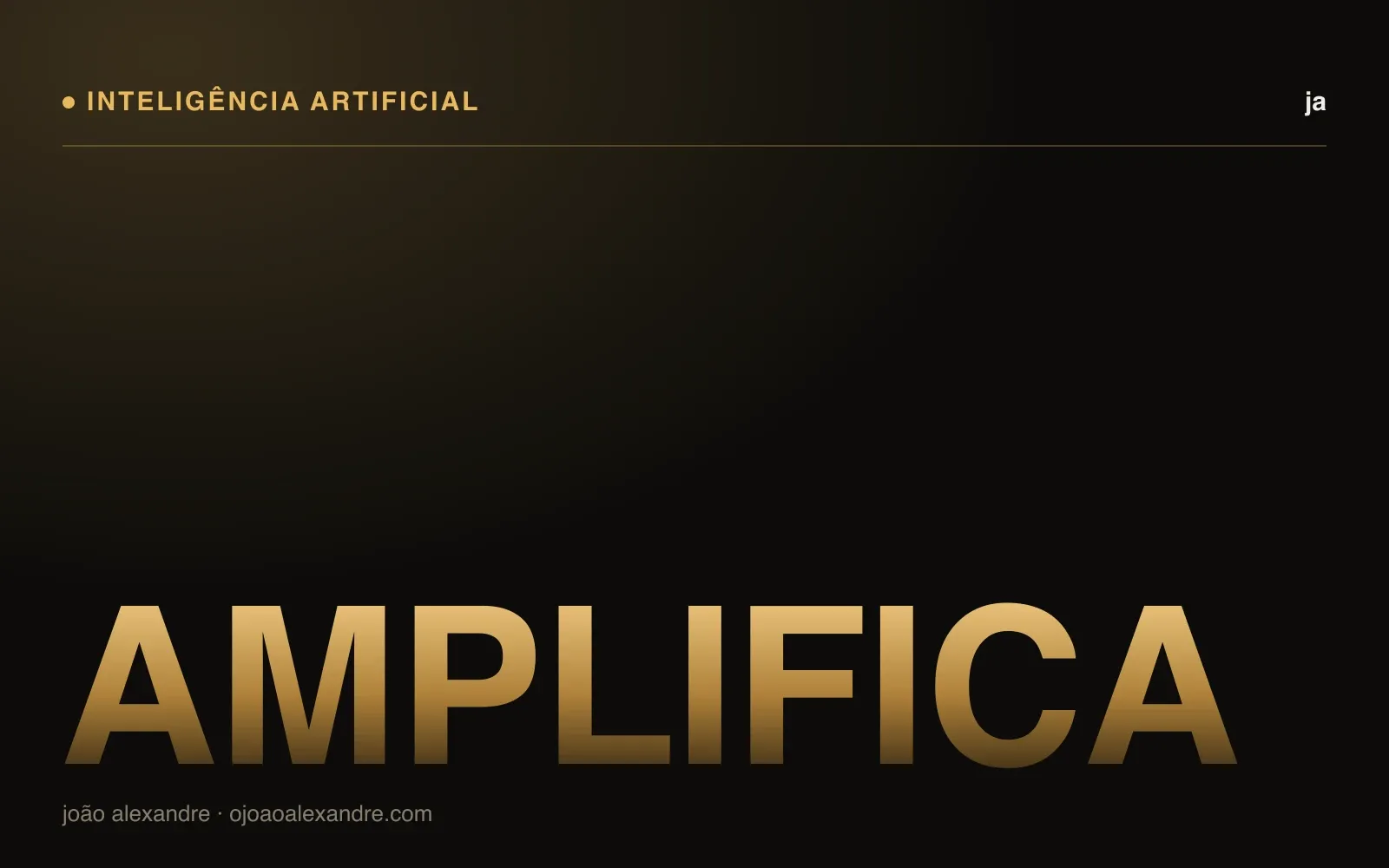 Capa do artigo IA é amplificador, não atalho