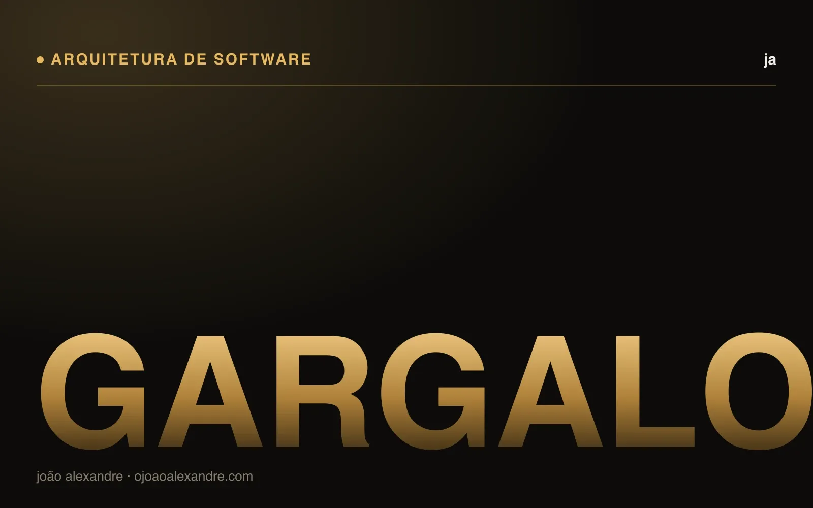 Capa do artigo O gargalo saiu do teclado