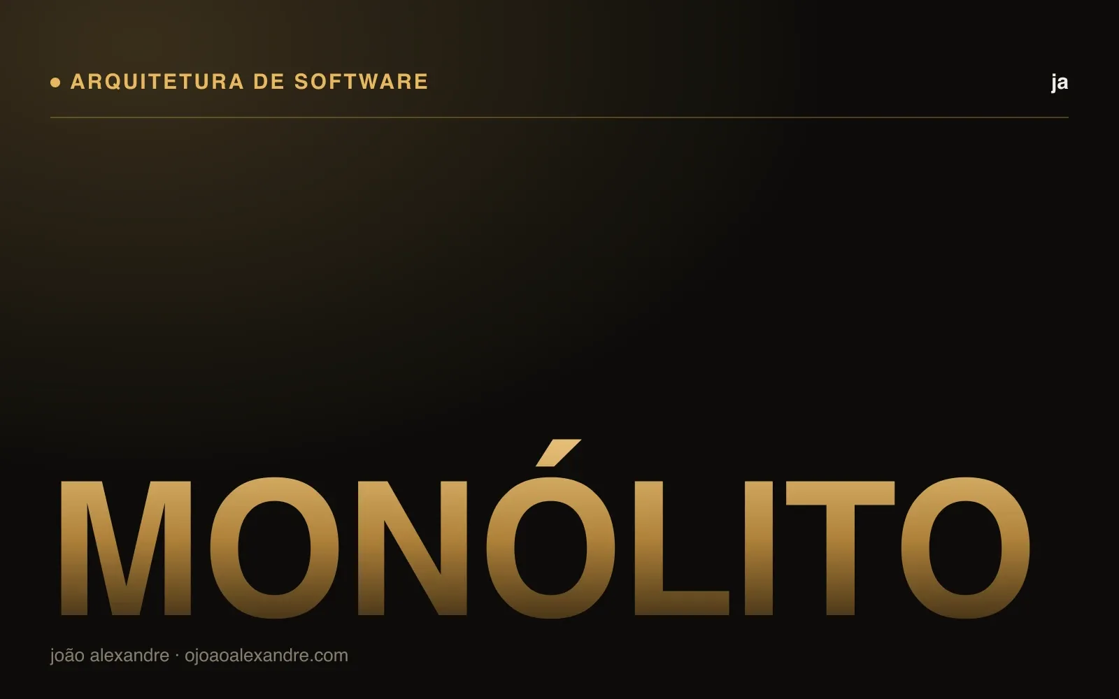 Capa do artigo O monólito modular voltou